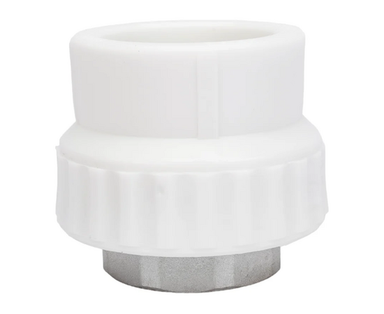 Муфта Valfex переходная с внутренней резьбой 32 x 1" под ключ, белая, фото , изображение 3