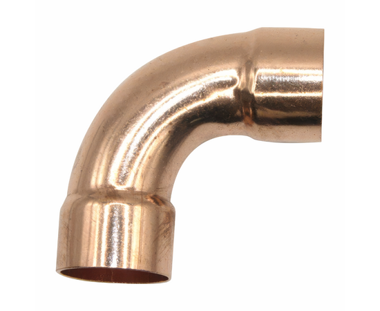 Отвод 90° медный 1/2" двухраструбный, фото , изображение 2