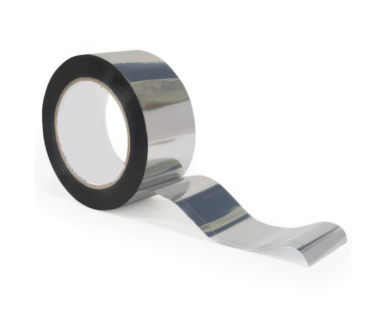 Металлизированная клейкая лента 48мм х 50м, фото 