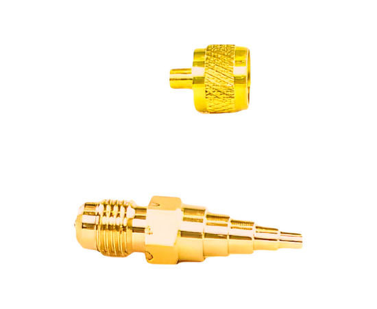 Штуцер с клапаном Шредера Becool BC-AV-MDC (под трубку 1/8";3/16";1/4";5/16";3/8"), фото , изображение 3