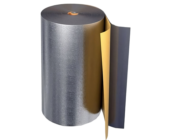 Изоляция Energoflex Black Star Duct AL 5мм / 1м, в рулоне 20м, самоклеящаяся, с алюминиевым покрытием (EFXR05120BSDUCAL), фото 