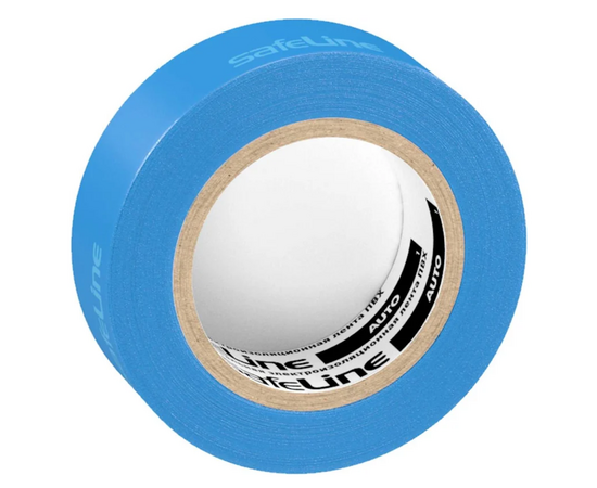 Изолента ПВХ Safeline 15мм х 20м, синяя, фото , изображение 3