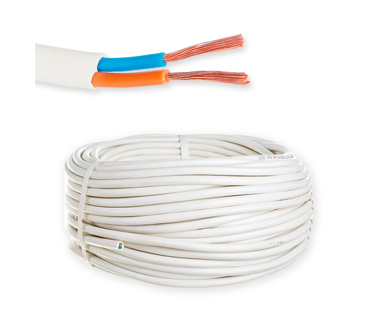 Провод ПВС 2х0.75 ТУ, бухта 100м, фото 