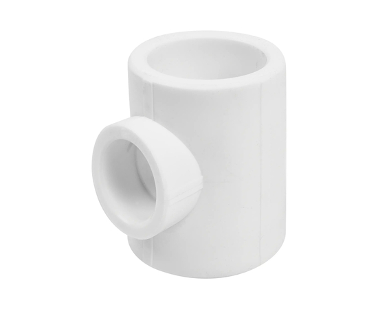 Тройник редукционный Valfex 50/32/50 белый, фото 