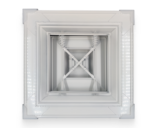 Алюминиевый потолочный диффузор 4-АПН 300х300, фото , изображение 2