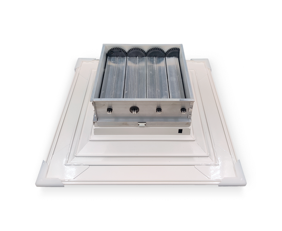 Алюминиевый потолочный диффузор 4-АПР 600х600мм (с КРВ), фото , изображение 2