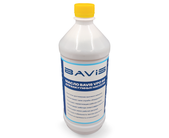 BAVIS VPO 68 (пластиковая тара) масло для вакуумных насосов минеральное 1 л, фото , изображение 2