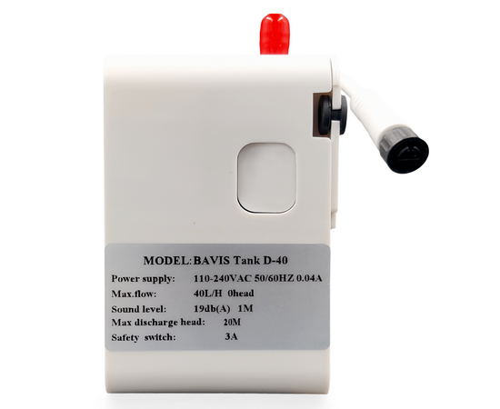 Помпа дренажная BAVIS Tank D-40 накопительная 0.3л, 40 л/ч, 19 Дб, фото , изображение 5