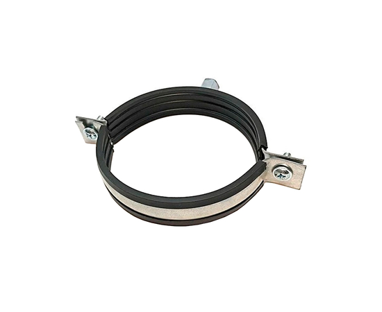 Хомут для воздуховода с резиновой прокладкой, гайка М10, 315мм, фото 