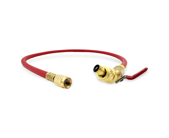 Шланг заправочный с вентилем DSZH - M-336 RYB-C (HV)  0.9м, 1/4" SAE, до 55 Bar, фото , изображение 6