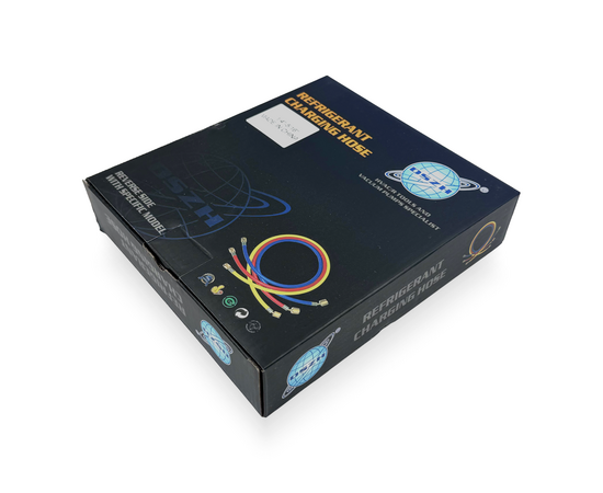 Заправочные шланги DSZH-336-RYB-H-R32/410A набор 3шт по 0.9м, 1/4"-5/16" SAE, до 55 Bar, фото , изображение 8