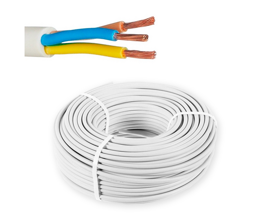 Провод ПВС 3х2.5 ГОСТ, бухта 100м, фото 