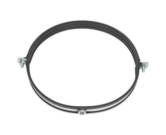 Хомут для воздуховода с резиновой прокладкой, гайка М8, 315мм, фото , изображение 2