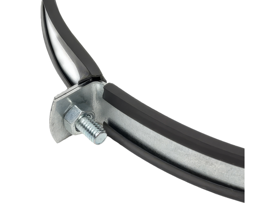 Хомут для воздуховода с резиновой прокладкой, гайка М8, 200мм, фото , изображение 4