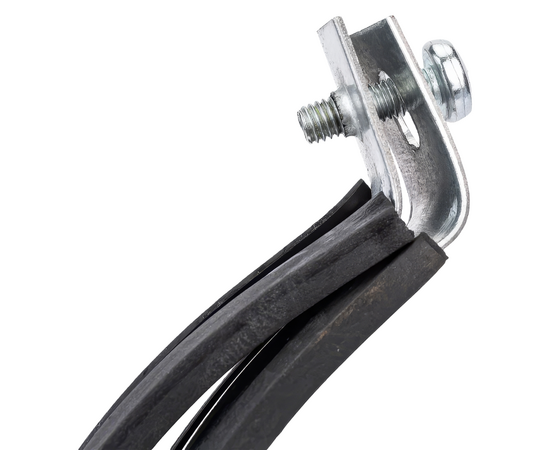 Хомут для воздуховода с резиновой прокладкой, гайка М8, 250мм, фото , изображение 3