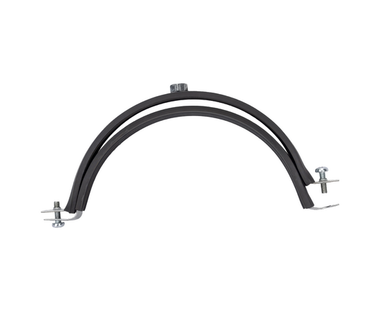 Хомут для воздуховода с резиновой прокладкой, гайка М8, 160мм, фото 