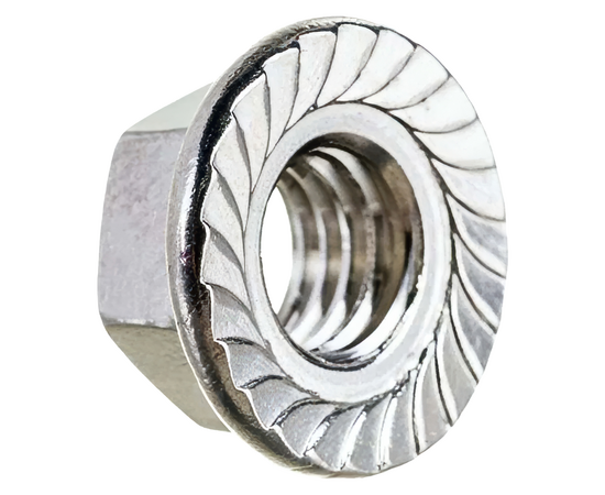 Гайка М10 с фланцем (шестигранная; оцинкованная; упак. кг), фото 