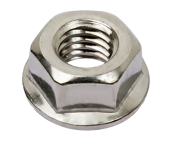 Гайка М10 с фланцем (шестигранная; оцинкованная; упак. кг), фото , изображение 3
