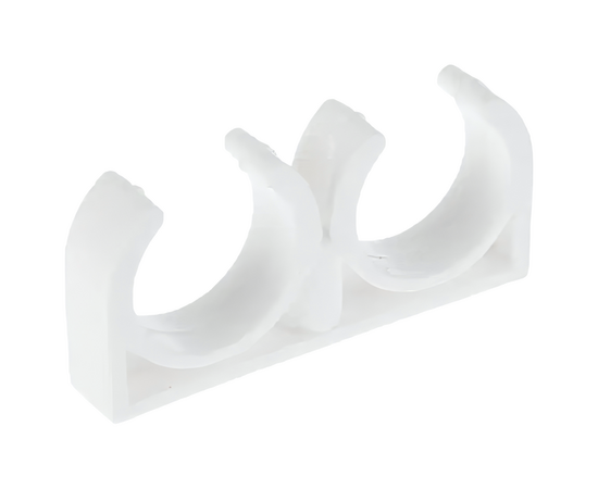Опора двойная 25/27 Valfex белая, фото , изображение 2