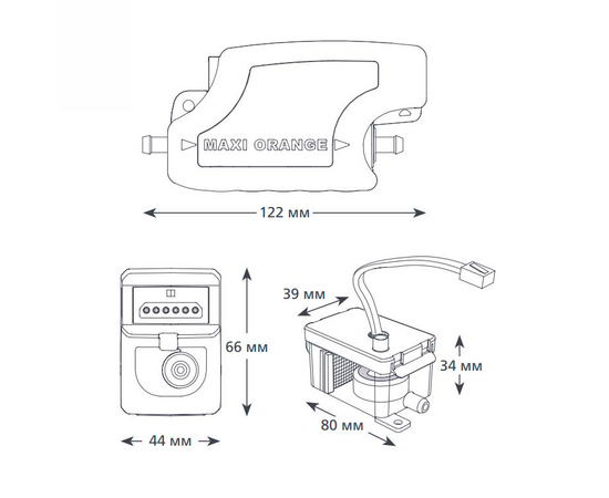 Помпа дренажная ASPEN Maxi Orange (35 л/ч, Великобритания), фото , изображение 3