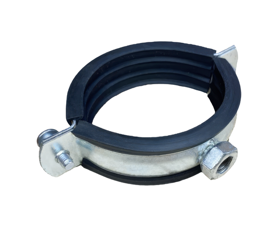 Хомут трубный 2 1/2" (74-80мм), гайка М10, фото 