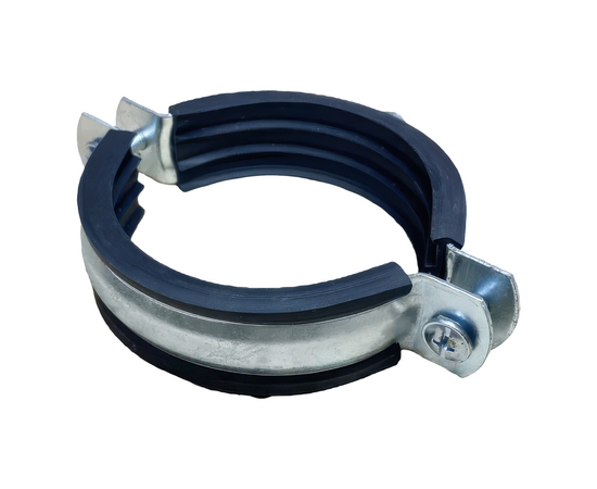 Хомут трубный 2 1/2" (74-80мм), гайка М10, фото , изображение 2