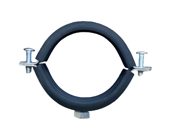 Хомут трубный 2 1/2" (74-80мм), гайка М10, фото , изображение 3