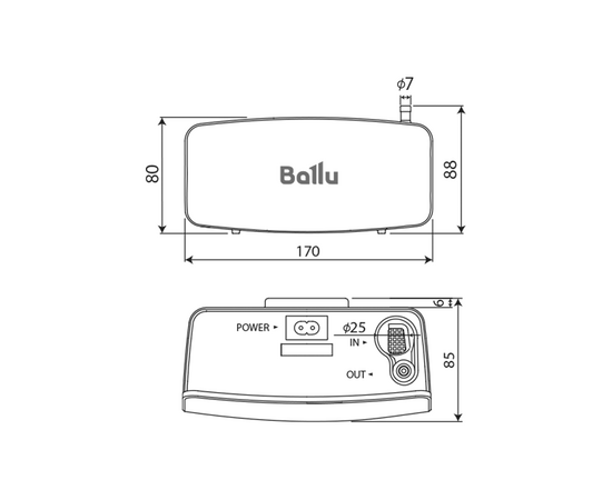 Дренажная помпа Ballu CondiPump DC Tank Pro (моноблочная, 18 л/ч, 19 Дб), фото , изображение 8