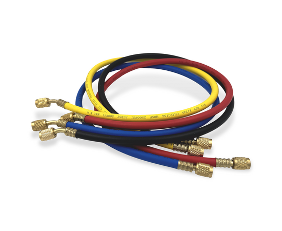 Манометрический коллектор DSZH CT-436G (R12/22/134/404, 4-х вентильный; манометры 68мм, алюминиевый корпус со смотровым стеклом), фото , изображение 10