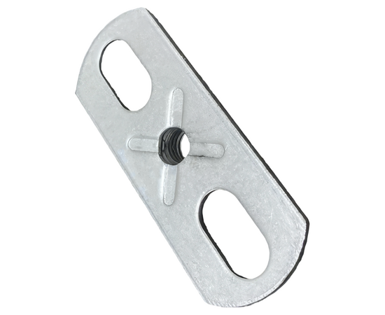 Пластина оцинкованная 2,5х30х80мм с гайкой M10, фото , изображение 3