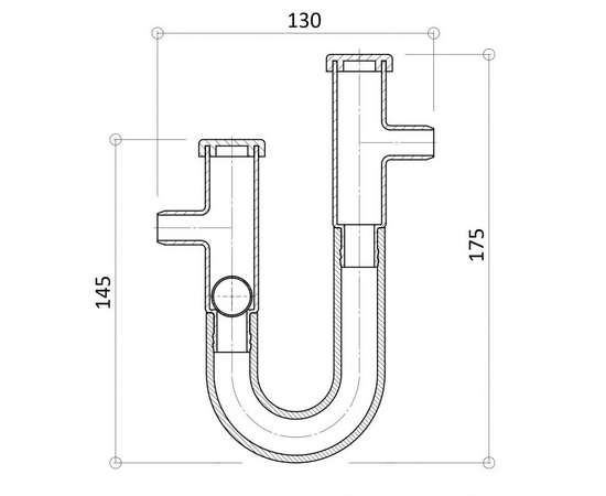 Сифон с гидромеханическим затвором G-34, фото , изображение 6