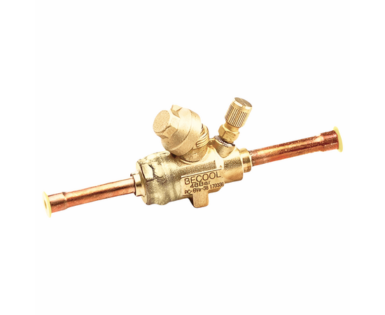 Вентиль шаровый 3/8" Becool BC-BVa-38 с серв. штуцером, фото , изображение 3