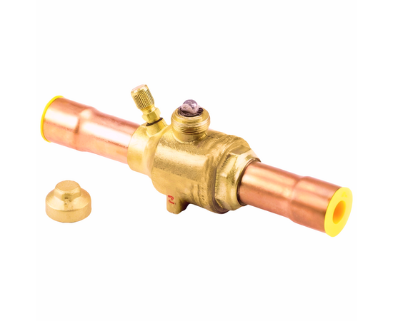 Вентиль шаровый 7/8" Becool BC-BVa-78 с серв.штуцером, фото 