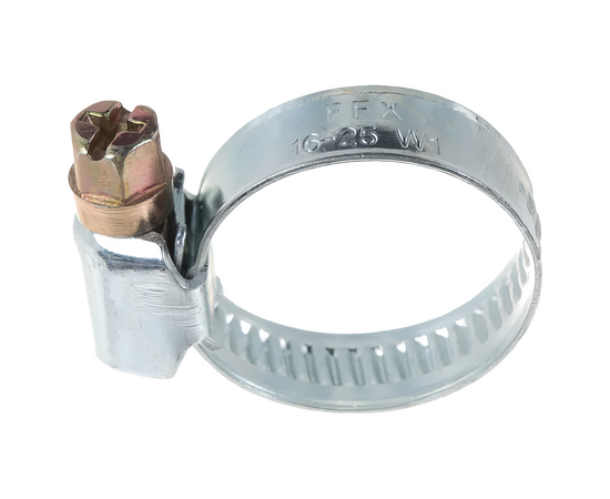 Хомут червячный металлический 1" (16-25мм), фото , изображение 3