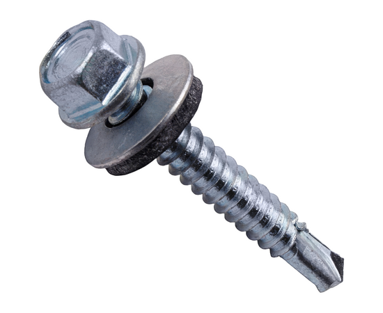 Саморез кровельный по дереву 4,8 х 38мм (цинк), фото , изображение 3