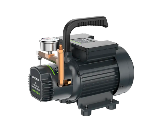 Насос для заправки холодильного масла WIPCOOL R6 (до 25 Bar; 350л/ч; 2 шланга 1,0м и 1,5м; Адаптер 2 шт; Алюм кейс, фото 