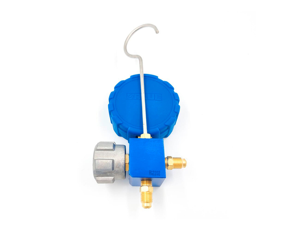 Манометрический коллектор Value VMG-1-S-L (R134a, R404, R407C, 410А; 1 вентильный, смотровое стекло, манометр низкого давления 68мм; без шлангов), фото , изображение 4