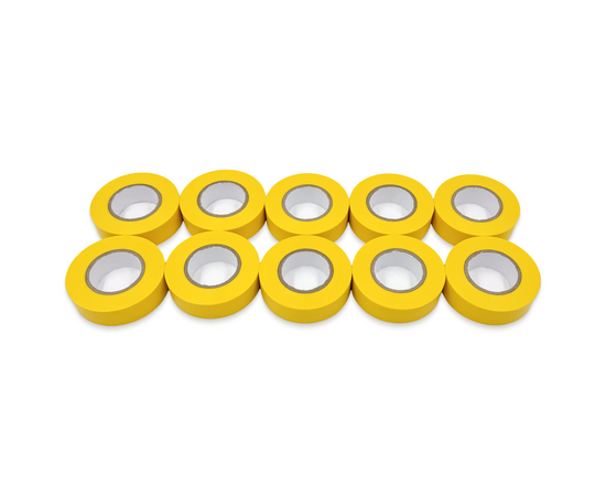 Изолента ПВХ (10 шт) BAVIS 19мм х 20м желтая, фото , изображение 3