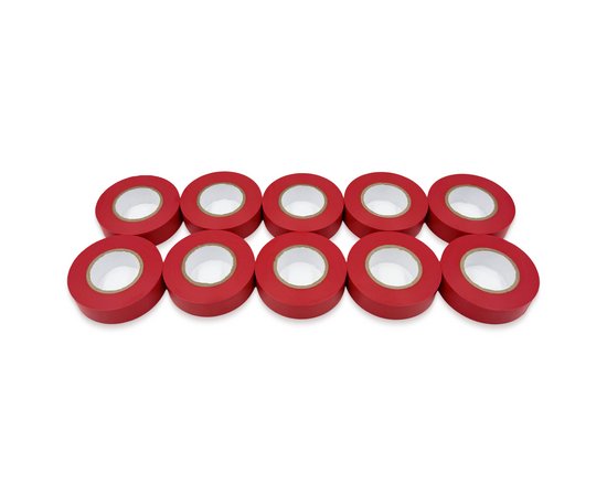 Изолента ПВХ (10 шт) BAVIS 19мм х 20м красная, фото , изображение 3
