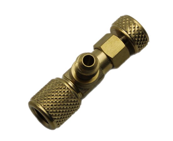 Вентиль VALUE VVO-1 с нажимом на ниппель, гайка 1/4" SAE x штуцер 1/4" SAE, фото , изображение 2