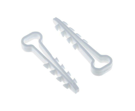 Дюбель-хомут прямоугольный 5-10, белый, 45*6мм, упаковка 100шт, фото , изображение 2