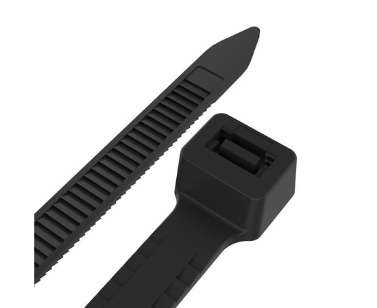 Хомут нейлоновый 3.6мм х 250мм, ЧЕРНЫЙ, упаковка 100шт., фото , изображение 3