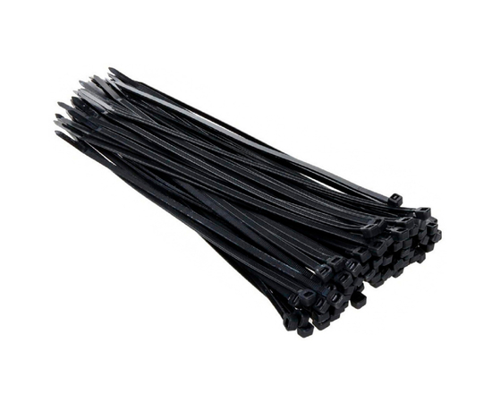 Хомут нейлоновый 3.6мм х 250мм, ЧЕРНЫЙ, упаковка 100шт., фото , изображение 2