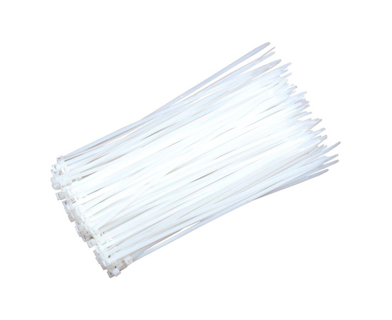 Хомут нейлоновый 4.8мм х 250мм, БЕЛЫЙ, упаковка 100шт., фото , изображение 2