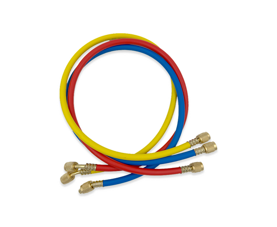 Манометрическая станция DSZH WK-P3603S (R22/32/134/410; 2-х вентильная; шланги 90см, упак. кейс), фото , изображение 7