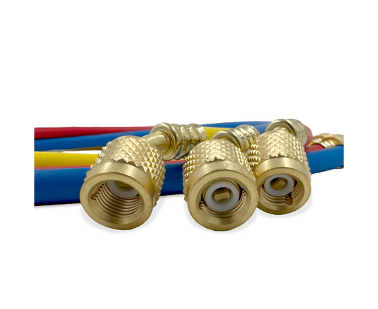 Манометрическая станция DSZH WK-P3603S (R22/32/134/410; 2-х вентильная; шланги 90см, упак. кейс), фото , изображение 8