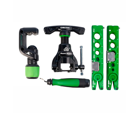 Вальцовка эксцентриковая Ballu Super Stars ST-806FT-L (1/4" - 3/4"; 6 - 19мм; облегченная, с ограничителем подачи трубы; с труборезом и риммером в кейсе), фото , изображение 2