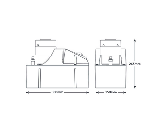 Помпа дренажная ASPEN Heavy Duty 10 (накопительная, 1170л/ч, h-10м, емкость 4л), фото , изображение 2