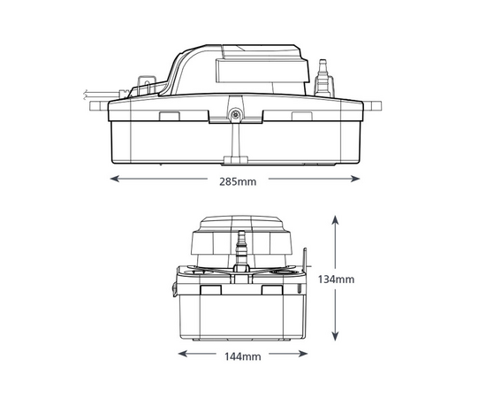 Помпа дренажная Aspen HI FLOW MAX (накопительная, 550л/ч, h-5м, емкость 1,7л), фото , изображение 6