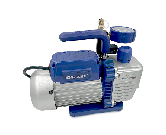 Вакуумный насос DSZH WK 235SV (2ст; 100 л/мин, 8.5 кг, вакуумметр, соленоидный вентиль), фото , изображение 3